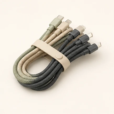 Ladekabel-Set in neutraler Studioaufnahme