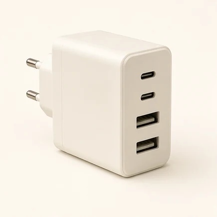 Mehrfach-USB-Ladegerät in neutraler Studioaufnahme